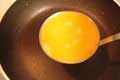 ut the egg mixture to the frying pan